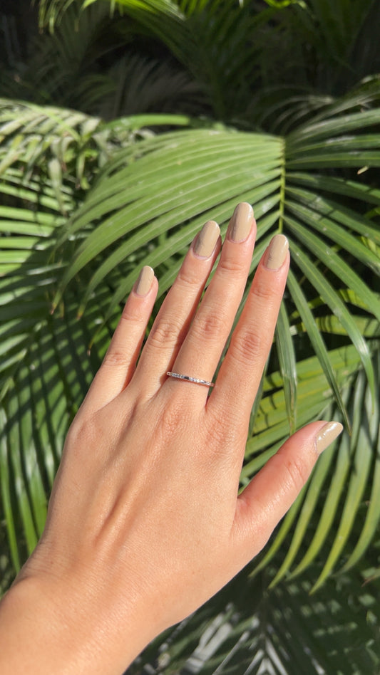 Classic Petite Spark Band Silver