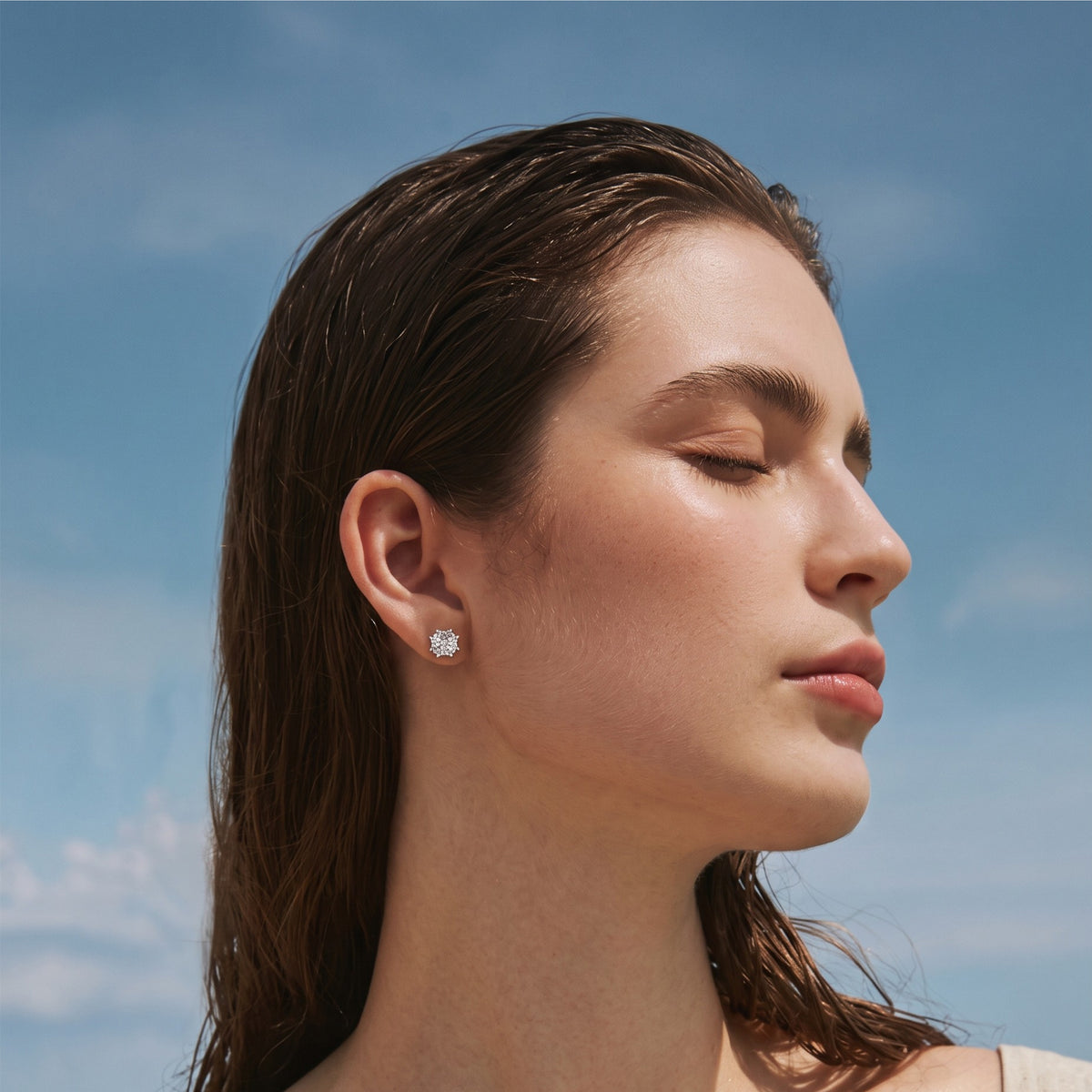 Classic Cushion Cut Diamond Stud Earrings