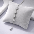 Starlume Floral Halo Bracelet Silver