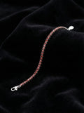 Crimson Grace Tennis Bracelet Silver
