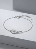 Angel Wing Sparkle Bracelet Silver