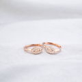 Eternal Eye Sparkle Hoops Rose Gold