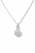 Halo Radiance Pendant Necklace Silver