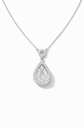 Aurora Teardrop Elegance Necklace Silver