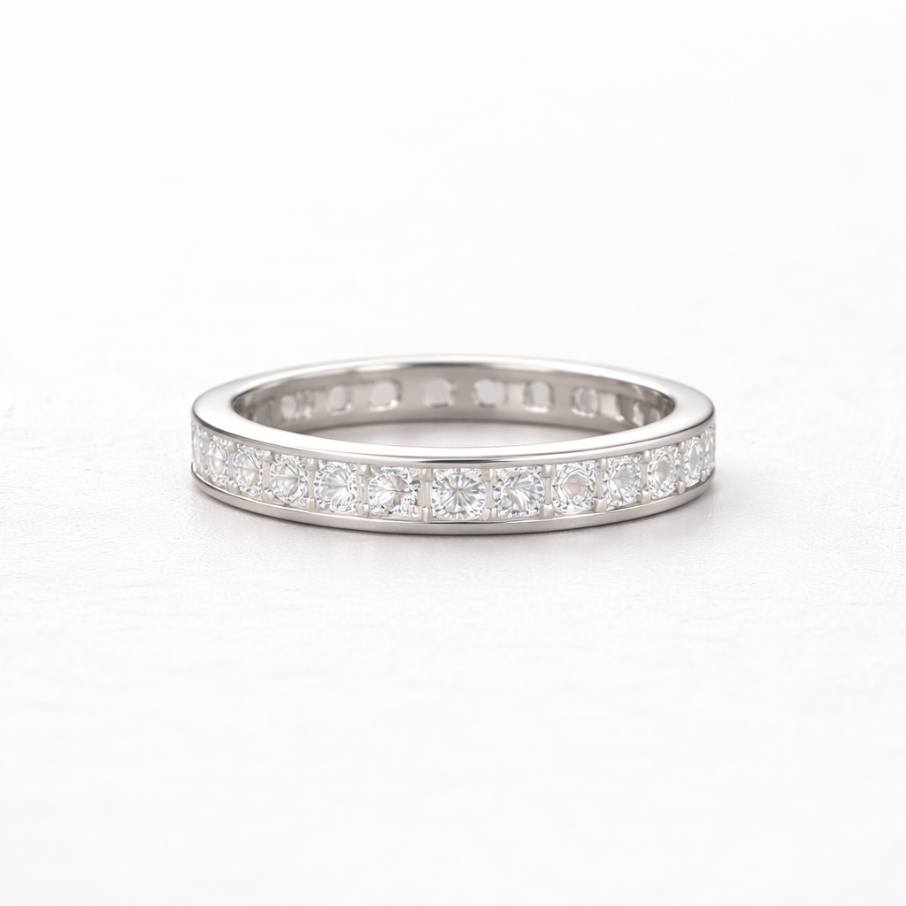 Eternal Channel Spark Band Silver