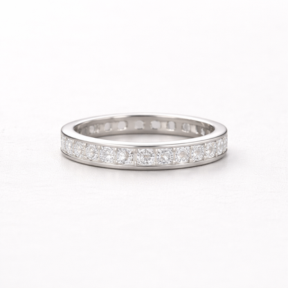 Eternal Channel Spark Band Silver