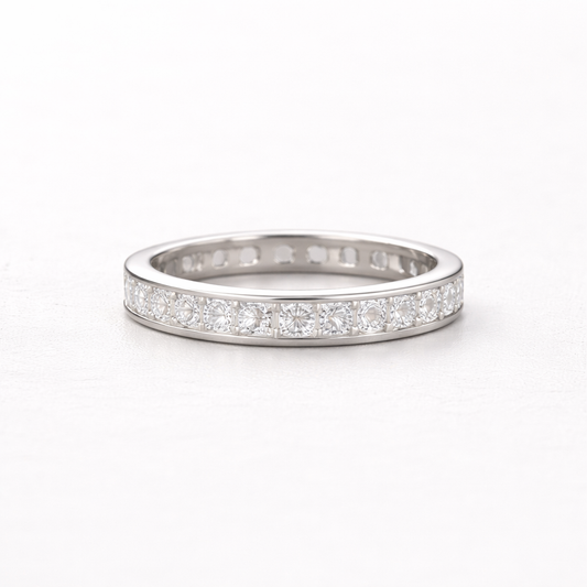 Eternal Channel Spark Band Silver