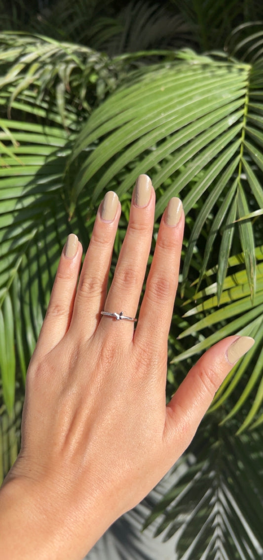 Butterfly Whisper Ring Silver