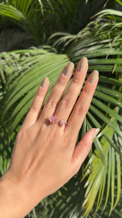 Blush Bloom Open Ring Rose Gold