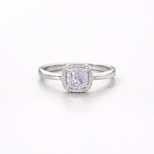 Luna Glow Halo Ring Silver