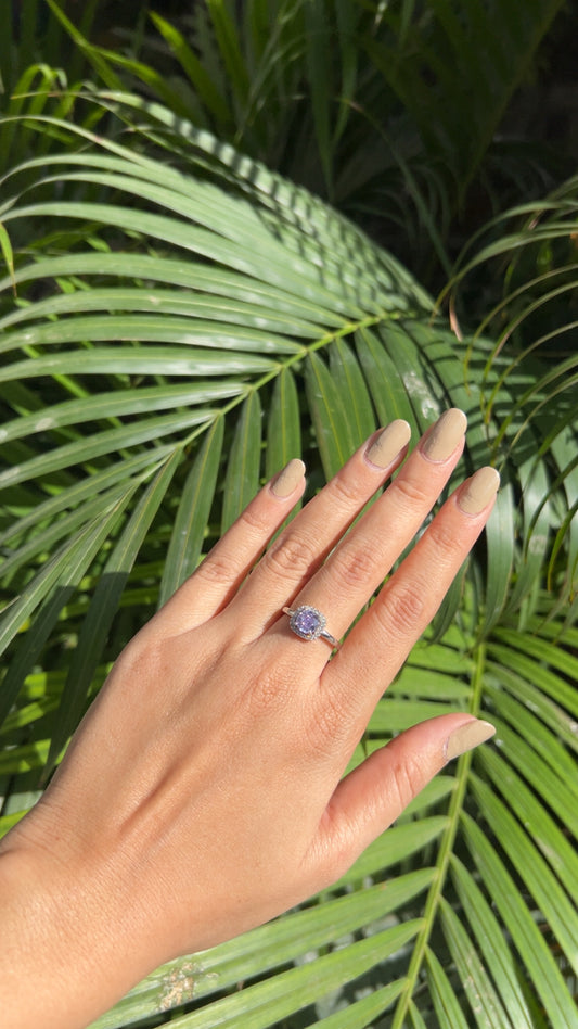 Luna Glow Halo Ring Silver