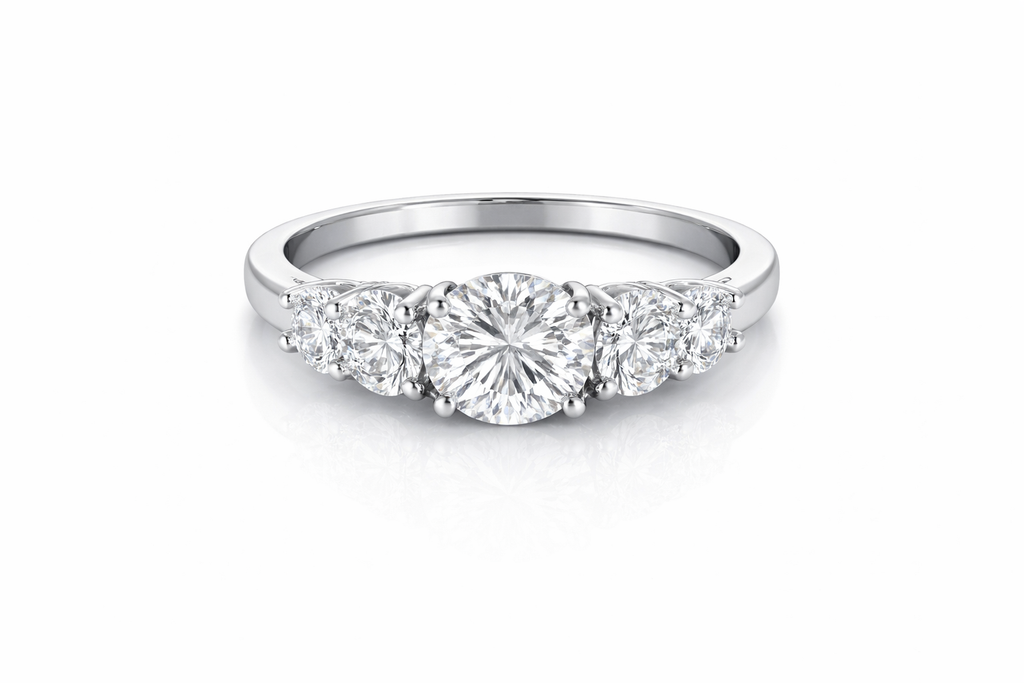 Classic Five-Stone Grace Ring Silver