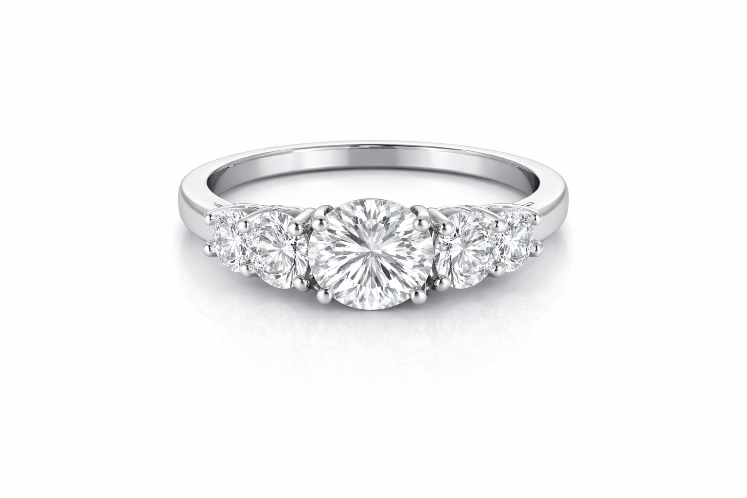 Classic Five-Stone Grace Ring Silver