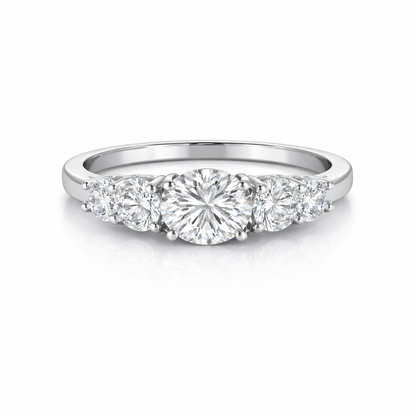Classic Five-Stone Grace Ring Silver