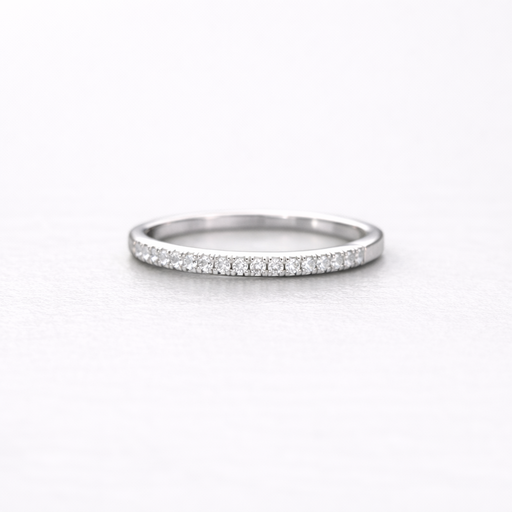 Eternal Pave Band Ring Silver