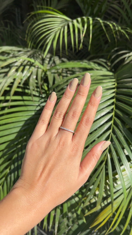 Eternal Pave Band Ring Silver