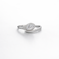 Marquise Embrace Wrap Ring Silver