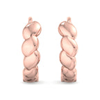 Scalloped Pebble Hoop Earrings