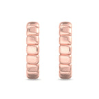 Scalloped Pebble Ear Climber Earrings