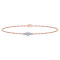 Diamond Kite Station Chain Bracelet