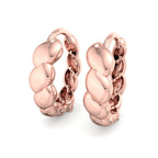 Scalloped Pebble Hoop Earrings