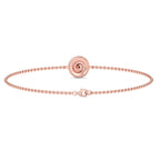 Round Bezel Solitaire Diamond Chain Bracelet