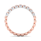 Beaded Bubble Diamond Dangle Ring