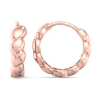 Scalloped Pebble Hoop Earrings