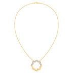 Diamond Wreath Circle Necklace