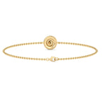 Round Bezel Solitaire Diamond Chain Bracelet