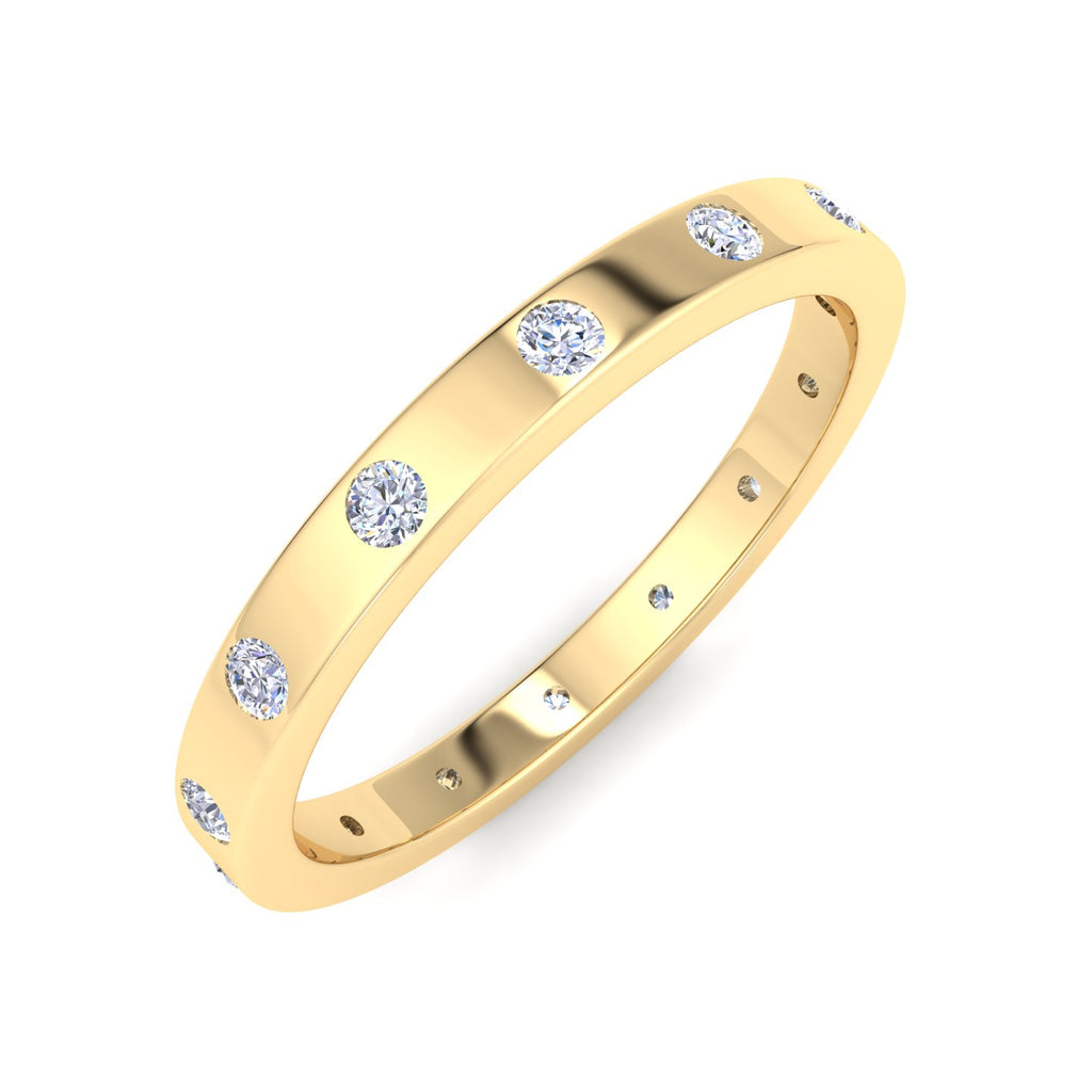 Bezel Set Diamond Eternity Band